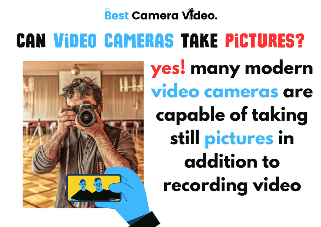 can video cameras take pictures?