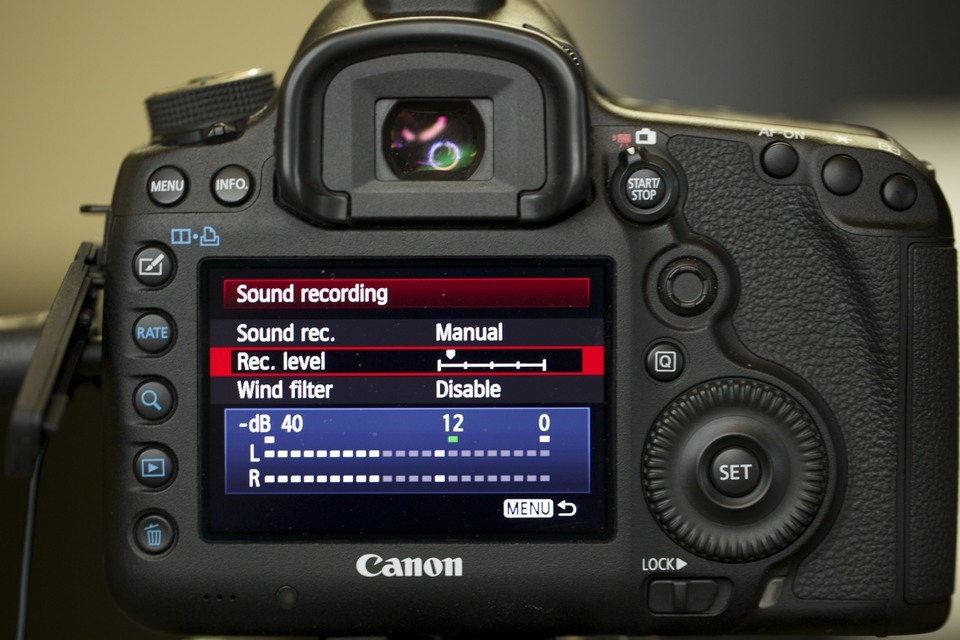 Video Camera Audio Settings